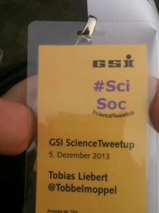 Mein #ScienceTweetUp Ausweis